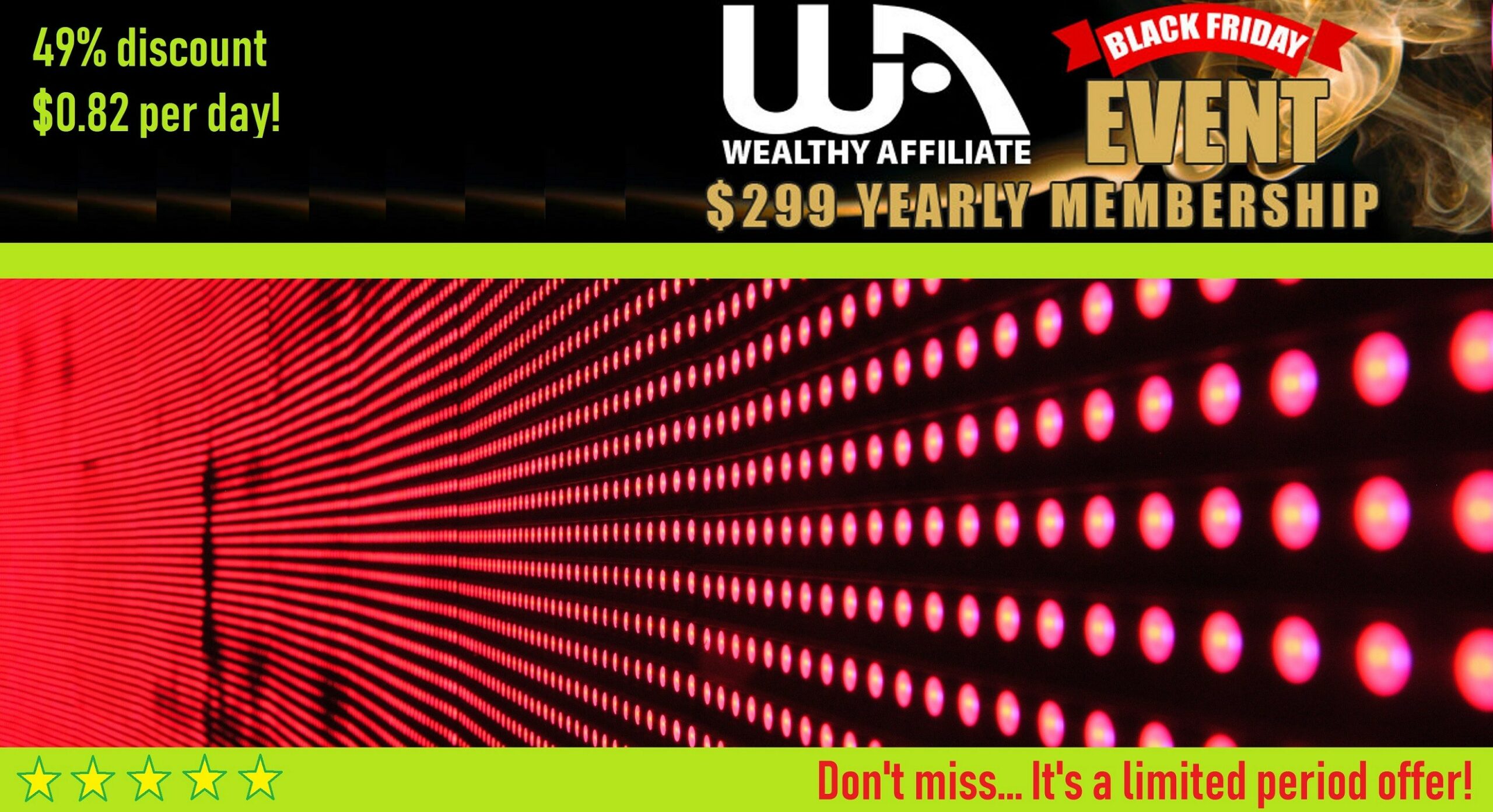 Wealthy Affiliate and the Black Friday